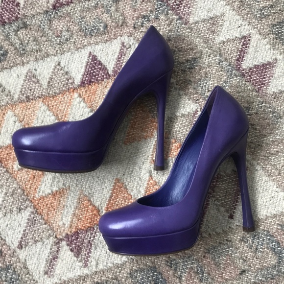 YSL Tribtoo Purple Pumps - Picture 2 of 5
